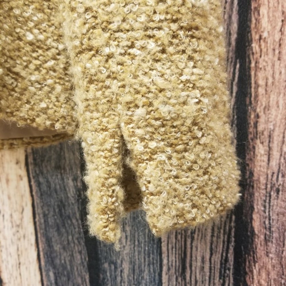Textured Loop Tweed Tan Blazer - Picture 5 of 8